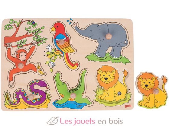 Puzzle sonore animaux du zoo GK57862 Goki 1