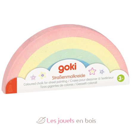 Craie arc-en-ciel pour dessiner à l'extérieur GK58325 Goki 2