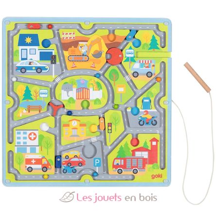 Labyrinthe magnétique Petite ville GK58379 Goki 1