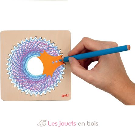 Spirographe en bois GK58440 Goki 3