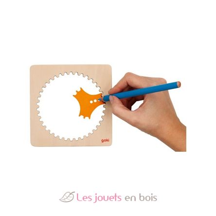 Spirographe en bois GK58440 Goki 2