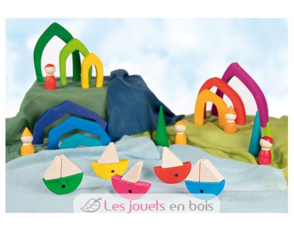 Jeu de construction poissons colorés GK58472 Goki 5