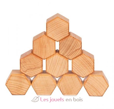 Jeu de construction en bois naturel GK58803 Goki 2