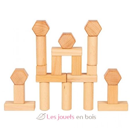 Jeu de construction en bois naturel GK58803 Goki 3