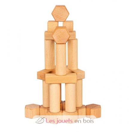 Jeu de construction en bois naturel GK58803 Goki 4