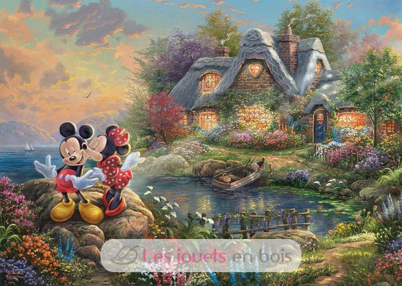 Puzzle Mickey et Minnie amoureux 1000 pcs S-59639 Schmidt Spiele 2