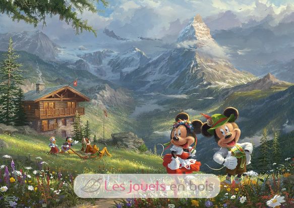 Puzzle Mickey et Minnie dans les Alpes 1000 pcs S-59938 Schmidt Spiele 2