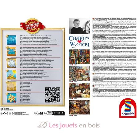 Puzzle Frédéric le chat lettré 1000 pcs S-59991 Schmidt Spiele 2