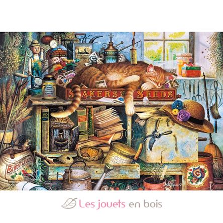 Puzzle Remington le chat jardinier 1000 pcs S-59992 Schmidt Spiele 3