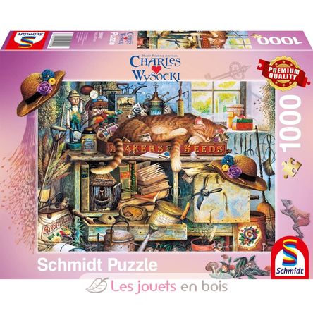Puzzle Remington le chat jardinier 1000 pcs S-59992 Schmidt Spiele 1