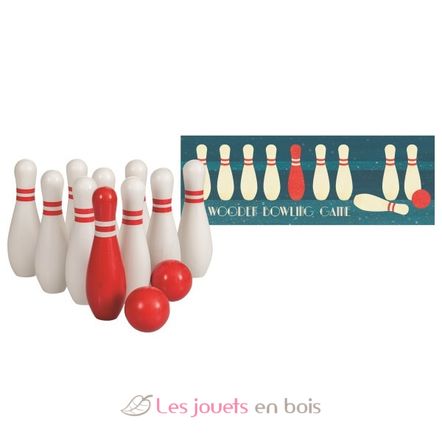 Jeu de bowling en bois EG600010 Egmont Toys 2