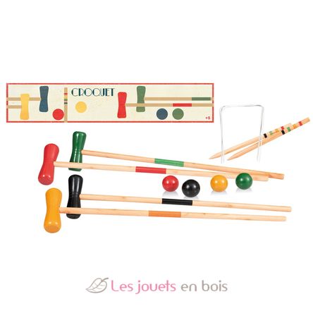 Jeu de Croquet en bois EG600012 Egmont Toys 1