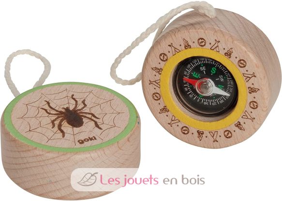 Boussole en bois araignée GK60700 Goki 1