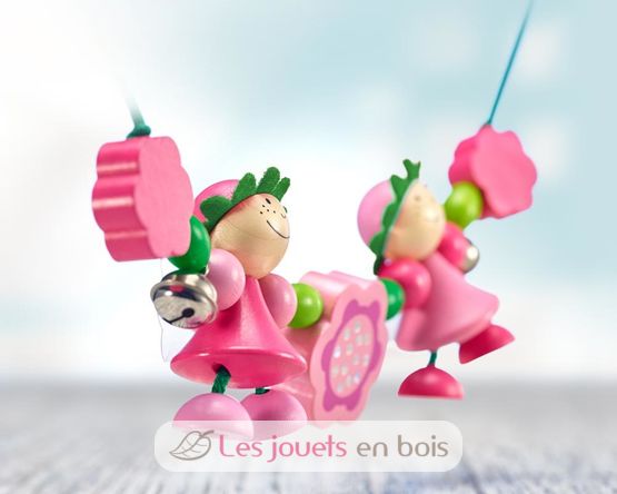 Chaîne de Landau ou de poussette Rosalie de Selecta, un jouet écologique en  bois pour bébé