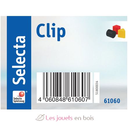 Clips en bois massif 3,5 cm SE61060 Selecta 2