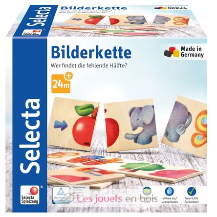 Jeu d'appariement d'images en bois SE62006 Selecta 1