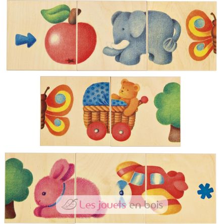 Jeu d'appariement d'images en bois SE62006 Selecta 2