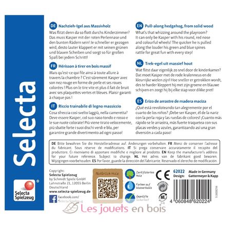 Kasper le hérisson SE06765-2823 Selecta 4