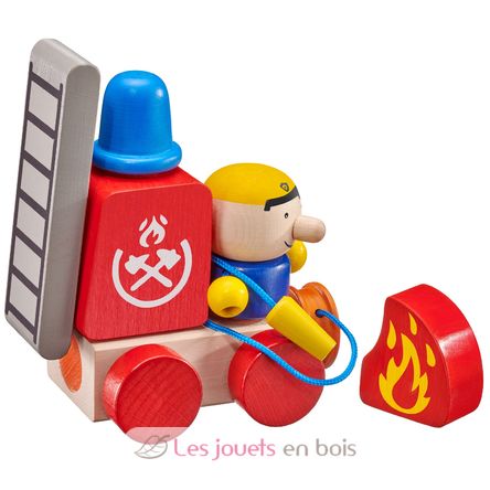 Véhicule de pompiers, velcro 7 pcs SE62077 Selecta 1
