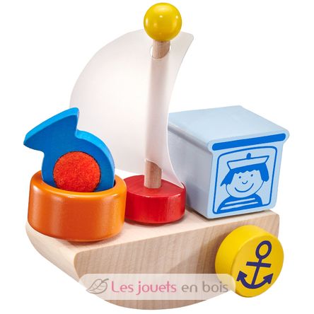 Bateau en bois, velcro 5 pcs SE62078 Selecta 1