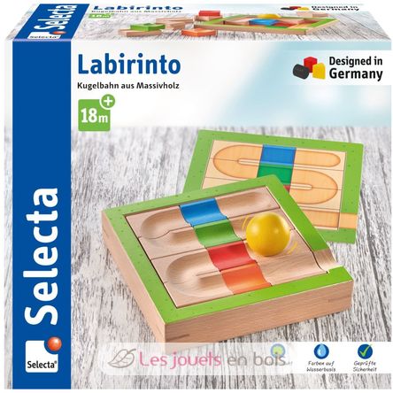 Parcours à boule en bois massif Labirinto SE62103 Selecta 1