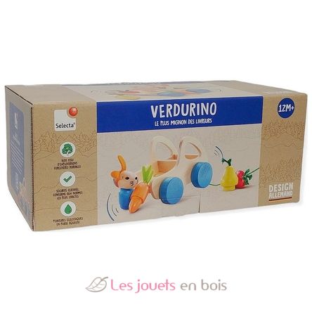 Verdurino véhicule en bois à tirer SE62934 Selecta 5