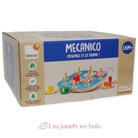 Jeu d'engrenages en bois Mecanico SE62935 Selecta 5