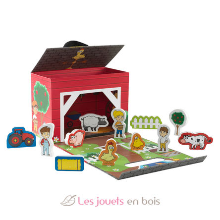 Valisette de jeu - A la ferme KI63386 Kidkraft 2