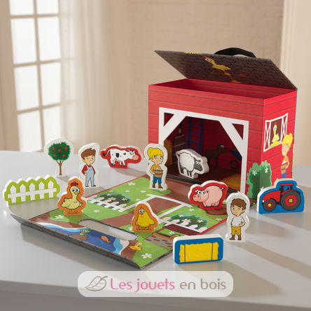 Valisette de jeu - A la ferme KI63386 Kidkraft 7