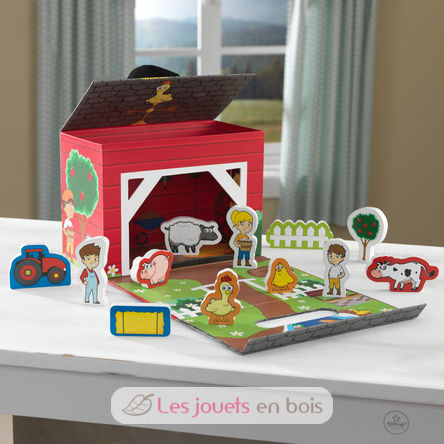 Valisette de jeu - A la ferme KI63386 Kidkraft 1