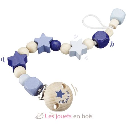 Attache-tétine étoiles bleu SE64014 Selecta 2