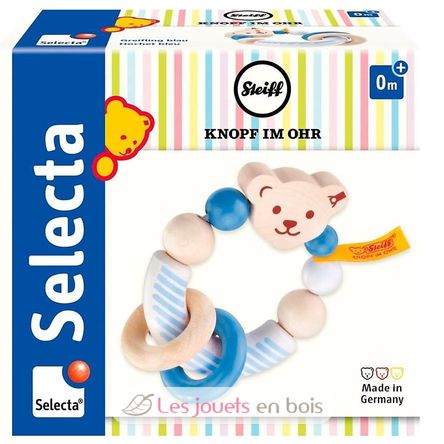 Hochet Ours Steiff bleu SE64301 Selecta 3