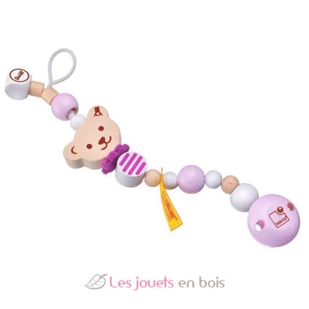 Attache-tétine Ours Steiff rose SE64302 Selecta 2