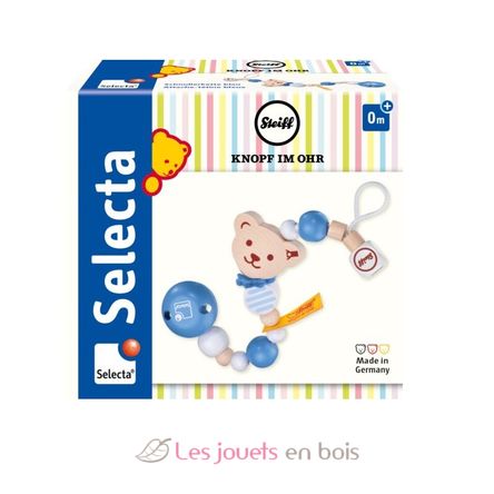 Attache-tétine Ours Steiff bleu SE64303 Selecta 4