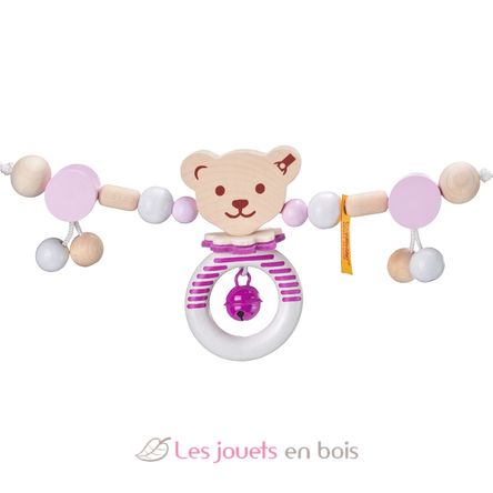 Chaîne pour poussette Ours Steiff rose SE64304 Selecta 6