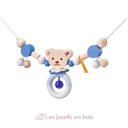 Chaîne pour poussette Ours Steiff bleu SE64305 Selecta 1