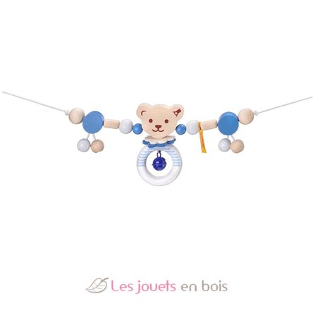 Chaîne pour poussette Ours Steiff bleu SE64305 Selecta 2
