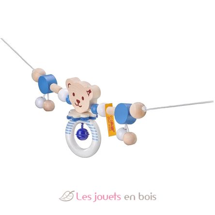 Chaîne pour poussette Ours Steiff bleu SE64305 Selecta 3