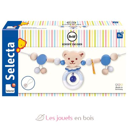 Chaîne pour poussette Ours Steiff bleu SE64305 Selecta 5