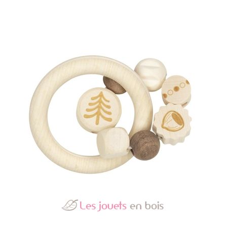 Hochet en bois écureuil GK65332 Goki 1