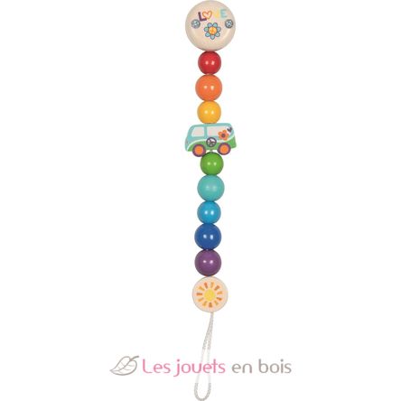 Accroche-tétine van arc-en-ciel GK65358 Goki 1