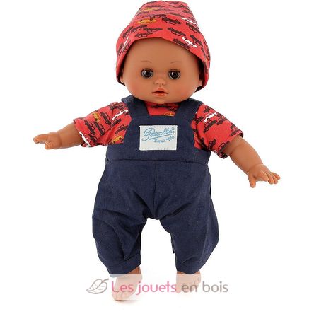 Poupée Petit Câlin métisse 28 cm César PE662839 Petitcollin 1