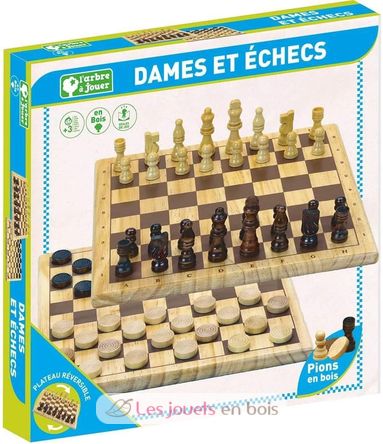 Jeu de Dames et d'Echecs JJ66430 Jeujura 2