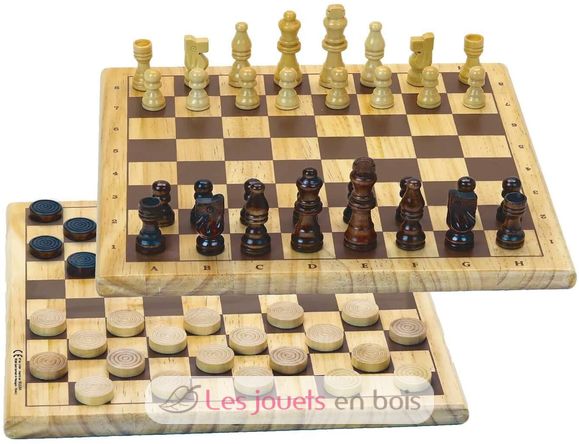 Jeu de Dames et d'Echecs JJ66430 Jeujura 1