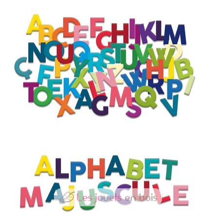 Magnets alphabet majuscule 77 pcs V6705 Vilac 3
