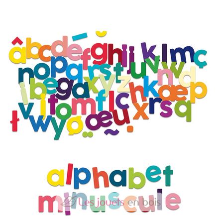 Magnets alphabet minuscule 80 pcs V6706 Vilac 3
