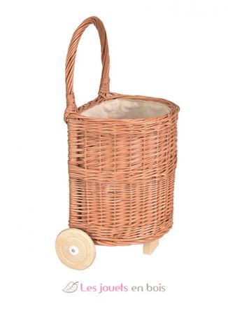 Chariot de courses pour enfant avec panier garni