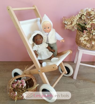 Buggy en bois et tissu naturel EG700157 Egmont Toys 2