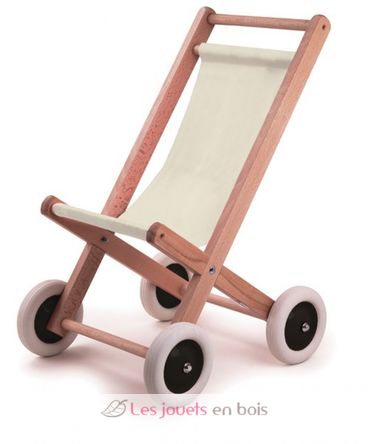 Buggy en bois et tissu naturel EG700157 Egmont Toys 1