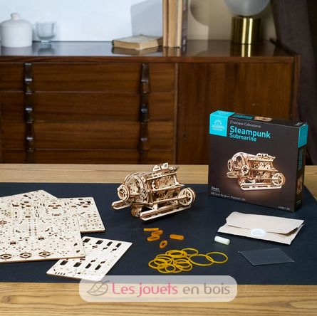 Puzzle 3D Mini Sous-marin Steampunk U-70229 Ugears 5
